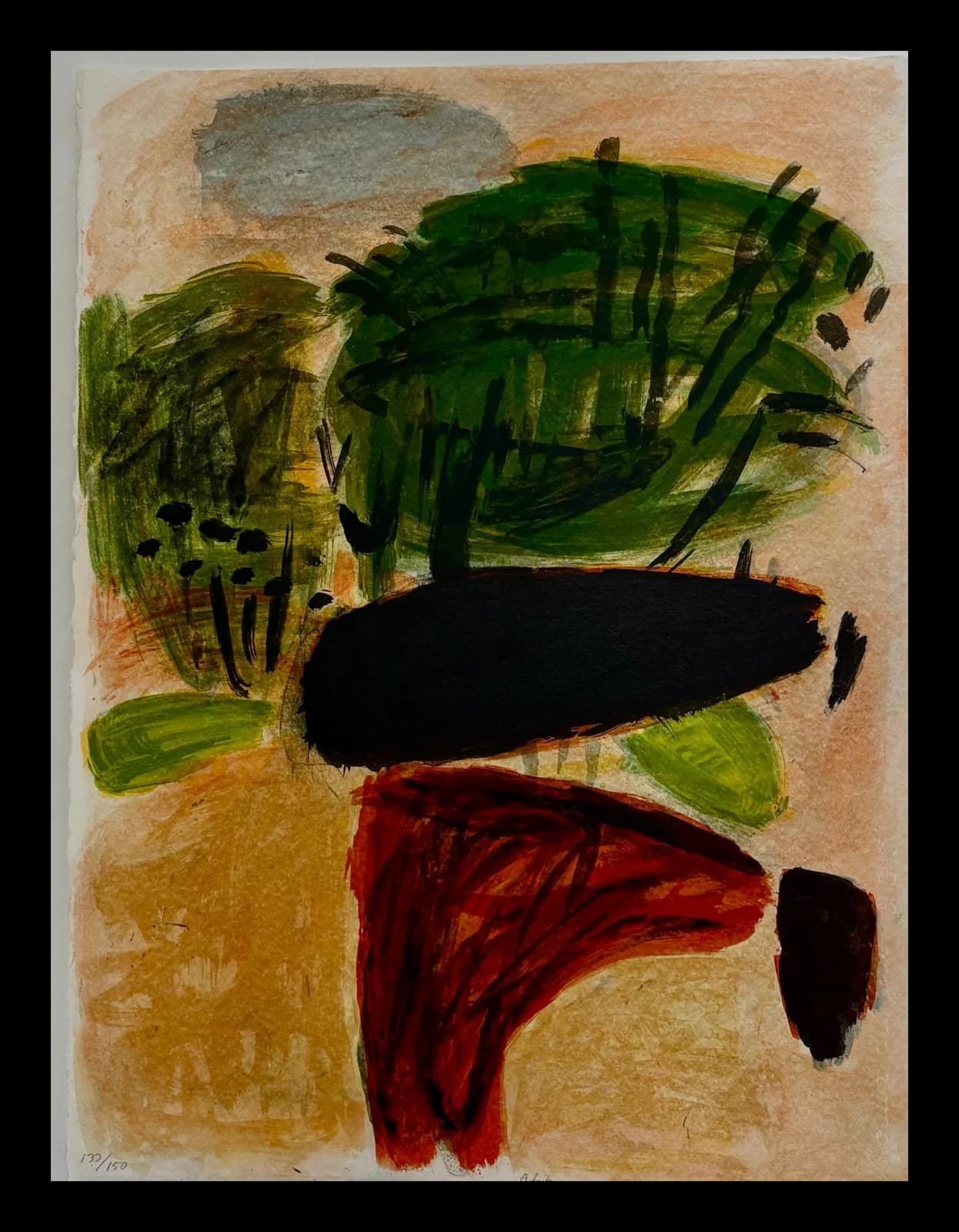Litografi af Inge Reusch, 1999