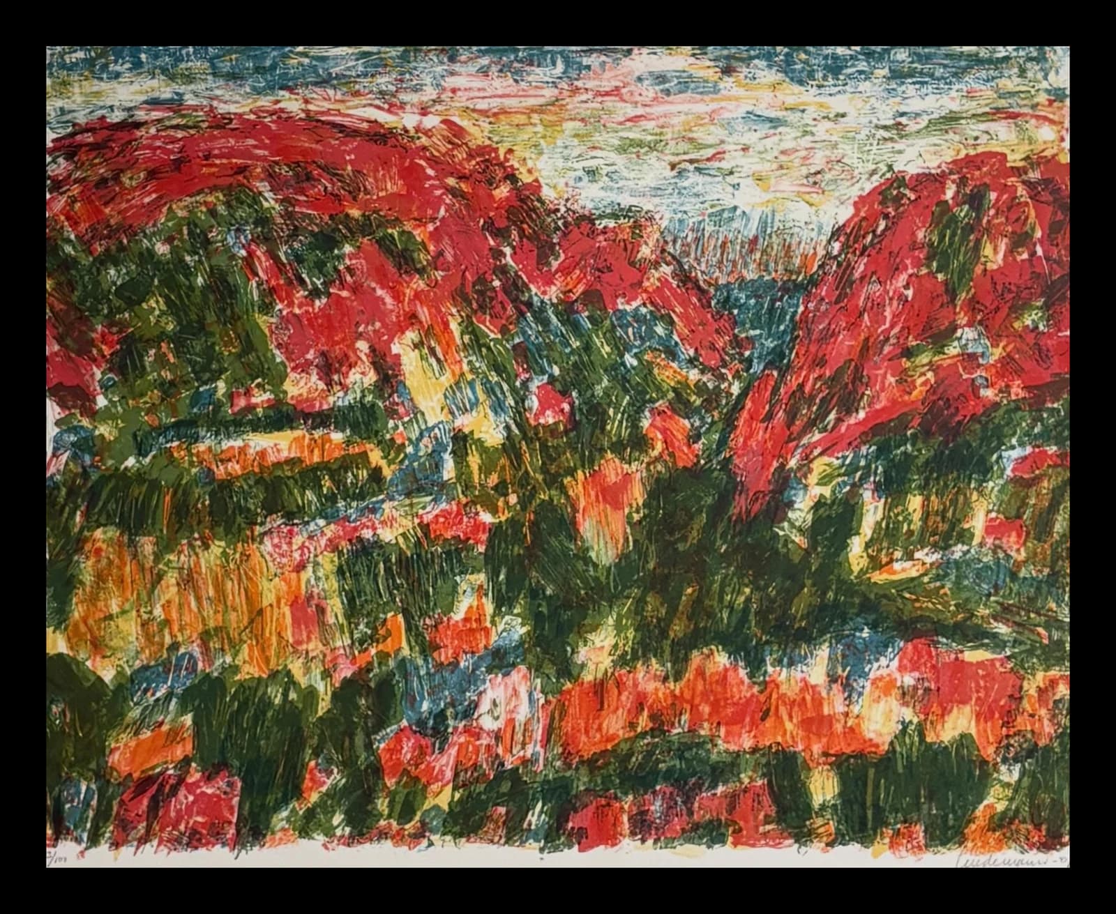 Litografi af Kai Lindemann, 2001